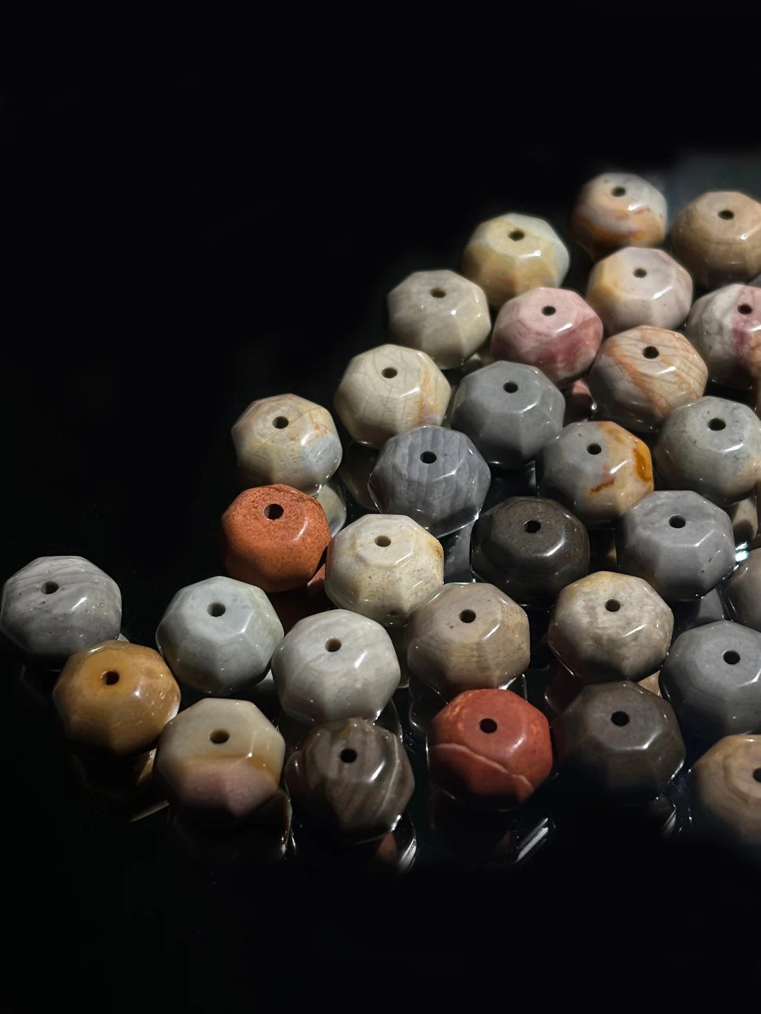 Oval Crystal beads