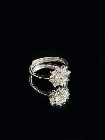 Moissanite Sunflower Ring
